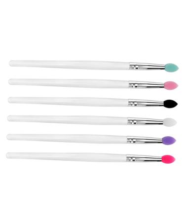 WOONEKY 6pcs Eye Shadow Brush Cream Eyeshadow Dual Sided Eyeshadow Brush Eyeshadow Brush Sponge