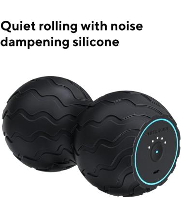 Wave Duo Foam Roller - Ergonomic Bluetooth Muscle Roller for Back Neck & Spine | 5 Vibration Frequencies - Therabody - Buy Online on SooperMarket.com