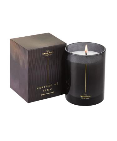 Luxury Scented Candle Gifts for Women | Soy Candle | 45 Hours Burn Time | The Copenhagen Company - Cherry Cedarwood & Oud (7oz) Essence Of Time 7oz