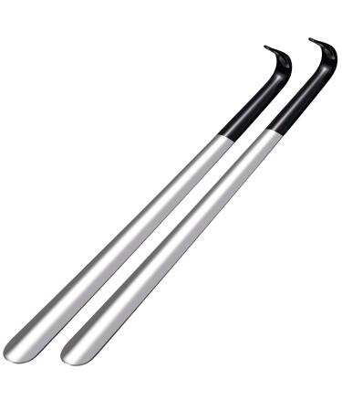 BOOMIBOO 2 Pcs Shoe Horn long Handle, 16.5 Inch Long Shoe Horn for Seniors and Pregnant Woman
