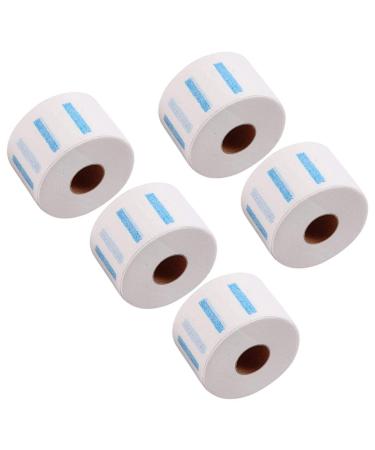 WOONEKY 5 NOCK PACK TACH TAPE GOAPE TAPE Einweg Nack strips Tape Tape Friseur-Nackwickel Neck paper silk roller roller roller stripes