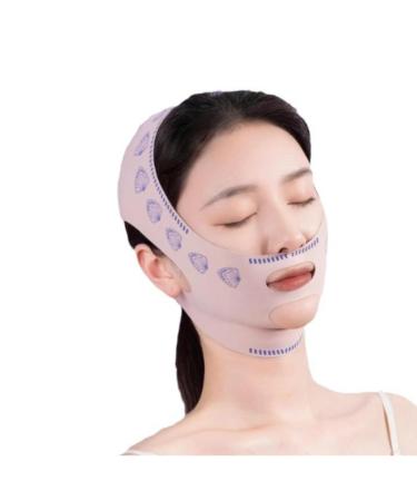 Tangseajiao Pink Reusable V Line Mask Breathable Soft and Comfortable Chin Strap for Women Skin Care Tools