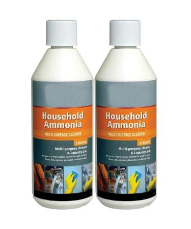 500ml Traditional Multi Purpose All Purpose Cleaner Household Ammonia Strong Multi Surface Cleaner & Laundry Aid Stain Remover Liquid Cleaner (2 500ml) 2 500 ml (Pack of 1)