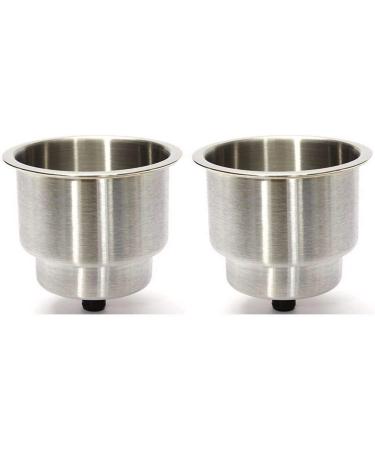 Marinebaby Stainless Steel Cup Drink Holder with Drain Marine Boat Rv Camper 2 - Buy Online on SooperMarket.com