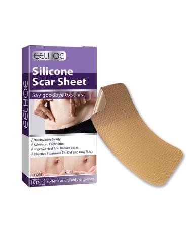 WAITLOVER Skin Color Scar Sticker Reusable Silicone Scar Removal Patch Patch Burn Gel Strip Surgical Self-Adhesive Repair Soft