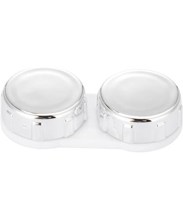 Mini Contact Lens Case Travel Bag - Portable Eye Care Set with Mirror | 3 Colors Available (White) - Buy Online on SooperMarket.com