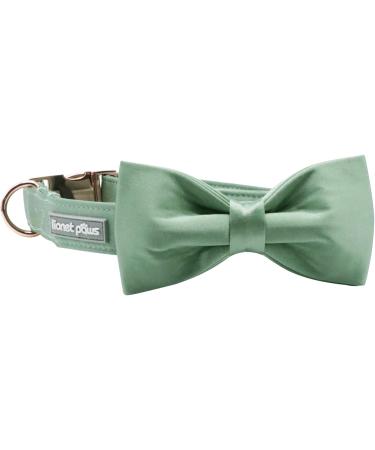 Lionet Paw's Comfortable Silk Dog Collar with Removable Fly - Green Collar for Small Dogs (25-40cm) - 1 Pack Grassy Design - Buy Online on SooperMarket.com