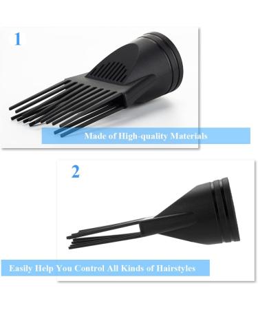 2 Pcs Hair Dryer Diffuser Comb Attachment Nozzles - Black - Buy Online on SooperMarket.com