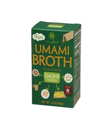 Muso From Japan Umami Broth Dashi Powder, Vegan, 1.4oz (Pack of 1) Vegan 1.4 Ounce (Pack of 1)