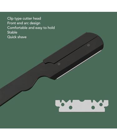 Beard Blade Holder - Professional Foldable Manual Beard Trimmer | Stainless Steel Straight Edge for Precision Shaving - Buy Online on SooperMarket.com