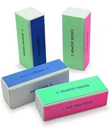 10PCS Professional Nail Buffing Block | Manicure Pedicure Tool Set | Emery Board Buffer for Shiny Nails - Buy Online on SooperMarket.com