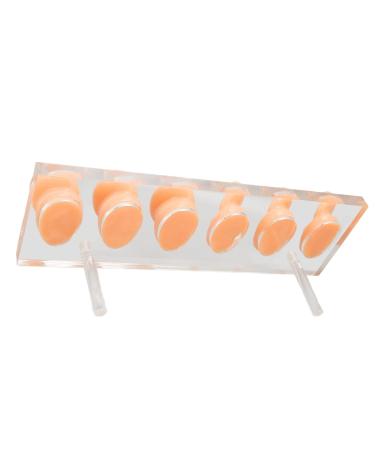 6 Pcs Silicone Ear Model Set for Hearing Aids with Acrylic Display Board - Buy Online on SooperMarket.com