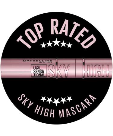Maybelline New York Lash Sensational Sky High Mascara Volumising & Lengthening Mascara Washable Flake-Free Formula Infused with Bamboo Extract & Fibres 7 ml Shade: 01 Black - Buy Online on SooperMarket.com