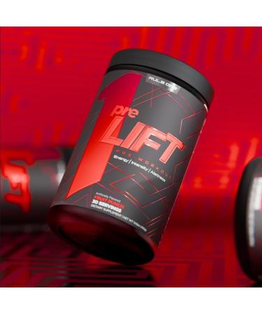 R-1 Pre Lift Pre-Workout Powder | 335mg Caffeine 3.2g Beta-Alanine 6g L-Citrulline 200mg Alpha GPC | Nitric Oxide Production Energy Alertness & Endurance Sugar Free | 30 Servings (Fruit Punch) - Buy Online on SooperMarket.com