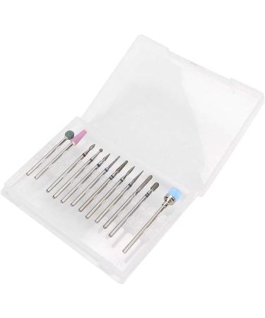 Dekaim Nail Drill Bit Set | 12pcs Tungsten Alloy Nail Polishing Drill Bits for Manicure & Pedicure - Type A - Buy Online on SooperMarket.com