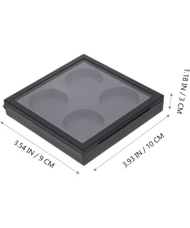 MAGICLULU 15 Pcs Eye Shadow Blank Transparent Lid Travel Cosmetic 10x9cmx3pcs Blackx3pcs - Buy Online on SooperMarket.com