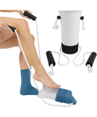 Pteanecay Sock Aid and Off Stocking-Sock Helper Aide Tool -Puller for Elderly Pregnant Pull Up Assistance Help White - Buy Online on SooperMarket.com