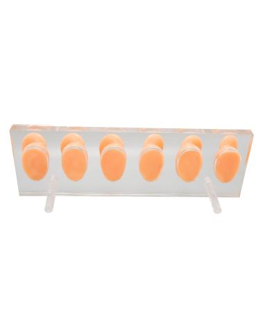 6 Pcs Silicone Ear Model Set for Hearing Aids with Acrylic Display Board - Buy Online on SooperMarket.com