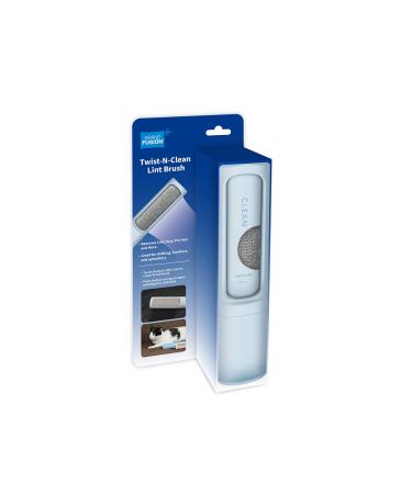 Twist N Clean 2 in 1 Lint Remover and Brush Pet Hair Remover to Removes Pet Hair Fuzz and More Blue Pack of 1 Blue Pack of 1