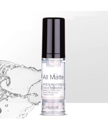 All Matte Pore Invisible Face Primer 6ML Long Lasting Hydrating Smoothing Isolated Moisturizing Oil Free Pro Makeup Primer Make Up Base Face Foundation Primer for All Skin Types