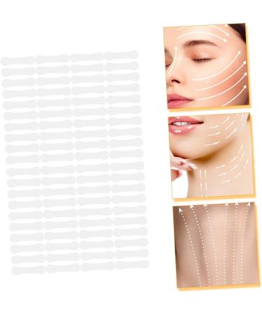 Baluue 80pcs V-type Lift Face Pasters Brow Lift Tape Temporary Bands Face Tape Synthetic Rubber 4.00X0.90X0.10CM Transparent - Buy Online on SooperMarket.com
