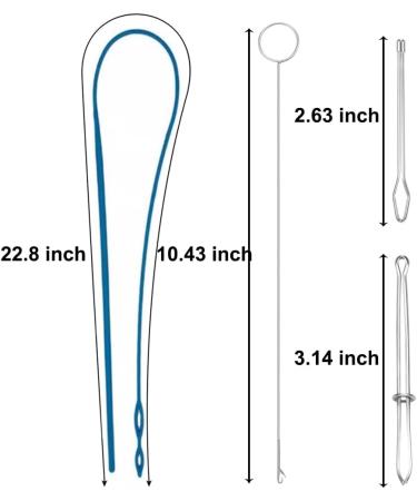 Arcemain 8 Pcs Drawstring Threader Kit - Sewing Loop Tools for Fabric Belts & Strips - Buy Online on SooperMarket.com