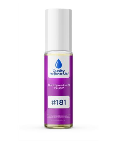 Quality Fragrance Oils' Impression #181 Inspired by Pois. for Women (10ml Roll On) Pois. for Women Impression #181 0.34 Fl Oz (Pack of 1)