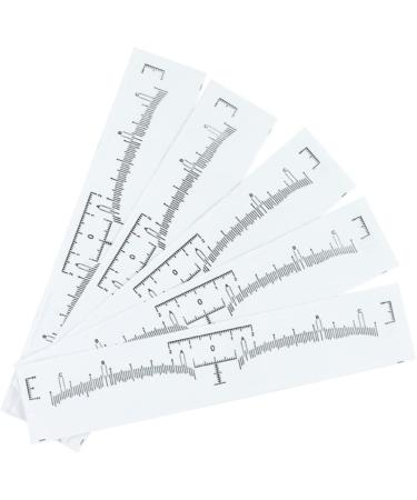Beavorty 100pcs Disposable Eyebrow Ruler Makeup Stickers Eyebrow Shaping Stencils Eyebrow Measure Modify - Buy Online on SooperMarket.com