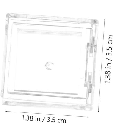 MUSISALY 4pcs Transparent Square Mini Eyeshadow Box Eyeshadow Palettes Small Makeup Palettes Cosmetic Palettes Empty Eyeshadow Pans Small Cosmetic Pans Empty Pans for Eyeshadow Lip Balm Pan - Buy Online on SooperMarket.com