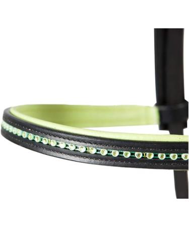 PFIFF Staines Bridle - Black-Green | Premium Leather Full Size for Optimal Comfort | Shop Internationally - Buy Online on SooperMarket.com