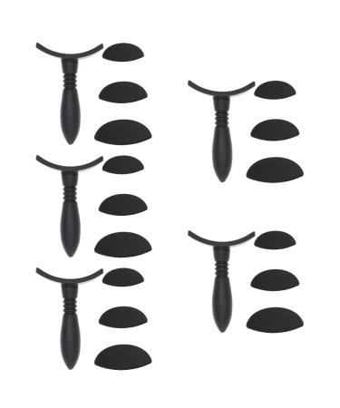 Healeved 5 Sets Eye Shadow Stamp Practical Eyeshadow Stamp Make up Accessories Makeup Tool Black