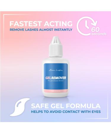 Eyelash Extension Remover Gel | Effective & Fast Adhesive Remover for Semi-Permanent Lashes | Safe Solution for Individual False Eyelashes - Buy Online on SooperMarket.com
