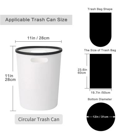 Fyy Garbage Bags - 100 Count | 5 Rolls of Black Waste Bags for Kitchen Bathroom Office | Durable 4 Gallon Size (45x50 cm) - Ideal for 3L 5L 8L 9L 10L Use - Buy Online on SooperMarket.com