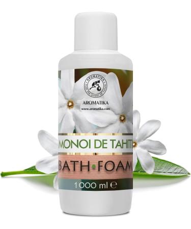 Monoi de Tahiti Bath Foam 1000ml - Luxury Aromatherapy & Spa Relaxation - Body Care & Bubble Baths - Buy Online on SooperMarket.com