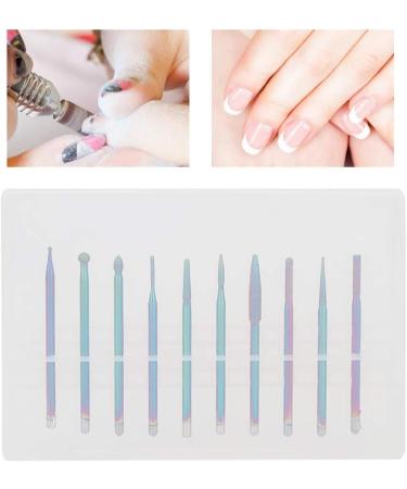 Dekaim Nail Drill Bit Set - 10pcs Tungsten Alloy Nail Drill Bits for Polishing & Manicure/Pedicure Accessories | Type 3 - International Shipping Available - Buy Online on SooperMarket.com