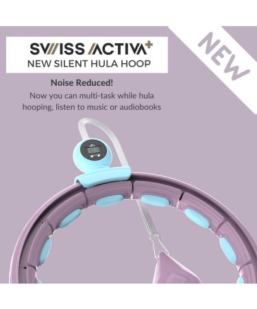 Swiss Activa+ Infinity Hoop Smart Weighted Hula Hoop | Exercise Equipment for Women | S4.S Purple Blue - Buy Online on SooperMarket.com