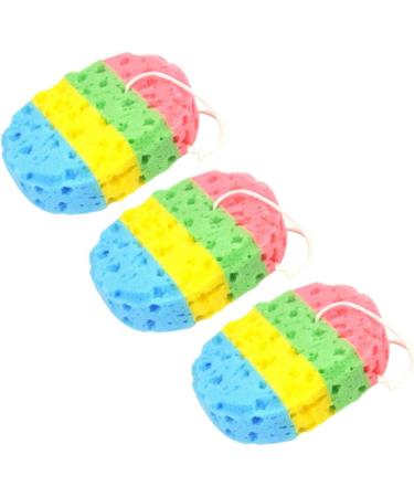 Angoily 6 Pcs Natural Sea Sponge Bath Scrubber - Loofah Shower Sponge & Body Bathing Tools - Buy Online on SooperMarket.com