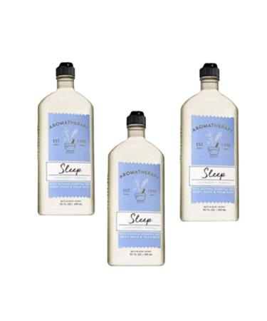 Bath & Body Works Aromatherapy Sleep Lavender Vanilla Body Wash & Foam Bath 10 Fl Oz Each (3 Pack) Sleep 10 Fl Oz (Pack of 3)