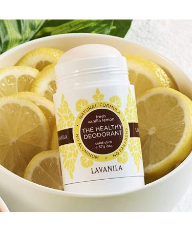 Lavanila Vanilla Lemon Aluminum-Free Mini Deodorant 2-Pack - The Healthy Deodorant for Men & Women Solid Stick (0.9 Ounce Each) Natural Vegan Vanilla Lemon 0.9 Ounce (Pack of 2) - Buy Online on SooperMarket.com