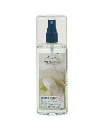 San Francisco Soap Company Gardenia Bouquet Body Mist 6.5 Ounce Body Mist 6.5 Ounce (Pack of 1)