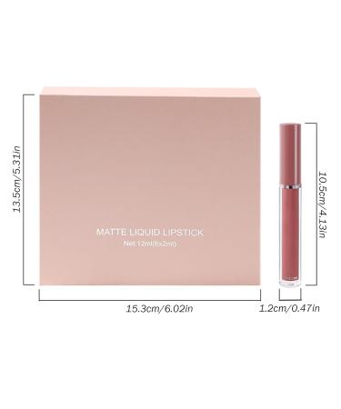 Liquid Lipstick Set 6PCS Non-Stick Matte Waterproof Lipsticks | Long Lasting & Fade-Resistant | Perfect Gift for Women & Girls - Buy Online on SooperMarket.com