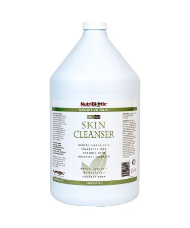 NutriBiotic   Sensitive Skin Non-Soap Skin Cleanser  1 Gallon with GSE (Citricidal) | pH Balanced  Hypoallergenic & Biodegradable | Free of Parabens  Sulfates  SLS  SLES  Dyes  Colorings & Fragrance