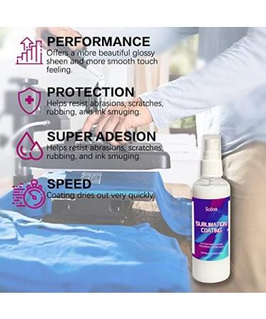 SCDOM Sublimation Coating Spray for Cotton & Polyester - Enhance Color Vibrancy & Print Adhesion on Fabric, Wood, Canvas, Tote Bags & Pillows - Buy Online on SooperMarket.com