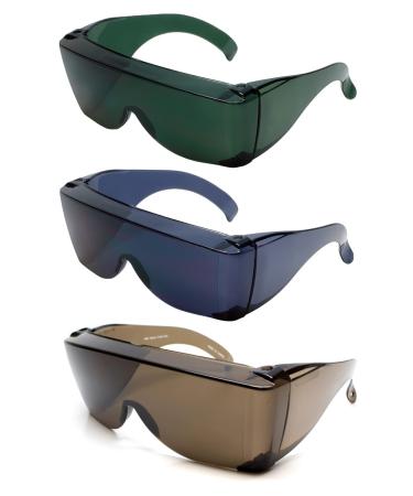 Calabria 3000 Large Square Fit-Over with UV Protection Copper/Green/Smoke 3 Pack Copper/Green/Smoke 3Pack