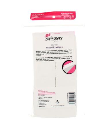 Swisspers Cosmetic Application Wedges 4-Pack - 32 Count Each - Buy Online on SooperMarket.com