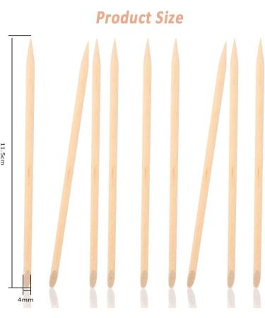 300 PCS Double Sided Wooden Orange Sticks for Manicure & Pedicure - Buy Online on SooperMarket.com