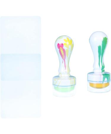 Minkissy Silicone Nail Stamp & Scraper - Clear Nail Art Stamping Tool for Acrylic Manicure 8x3cm - Buy Online on SooperMarket.com