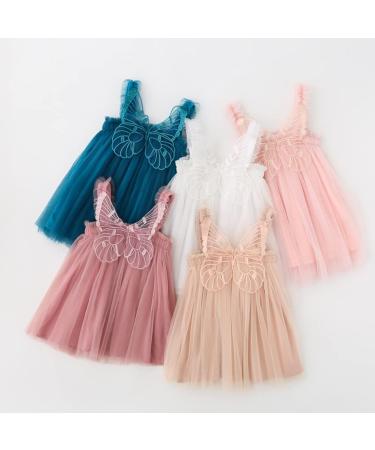 PythJooh Baby Girl Tulle Dress | Toddler Girl Princess Dress | Butterfly Wings Green | 18-24 Months - Buy Online on SooperMarket.com
