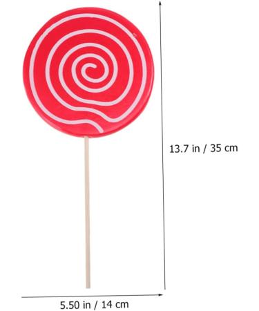 Alipis 4 Pcs Wedding Decoration Decorative Fake Lollipop Fake Lollipops Fake Lollipop Model Rainbow Lollipop Red Swirl Lollipops Toys Decorative Lollipop Ornament Wooden Food Child Candy - Buy Online on SooperMarket.com