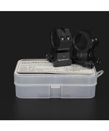 WestHunter Optics Adjustable Height Picatinny/Dovetail Scope Rings - 1 Inch/30mm Precision Scope Mount in Black (6 Color Options) - Buy Online on SooperMarket.com